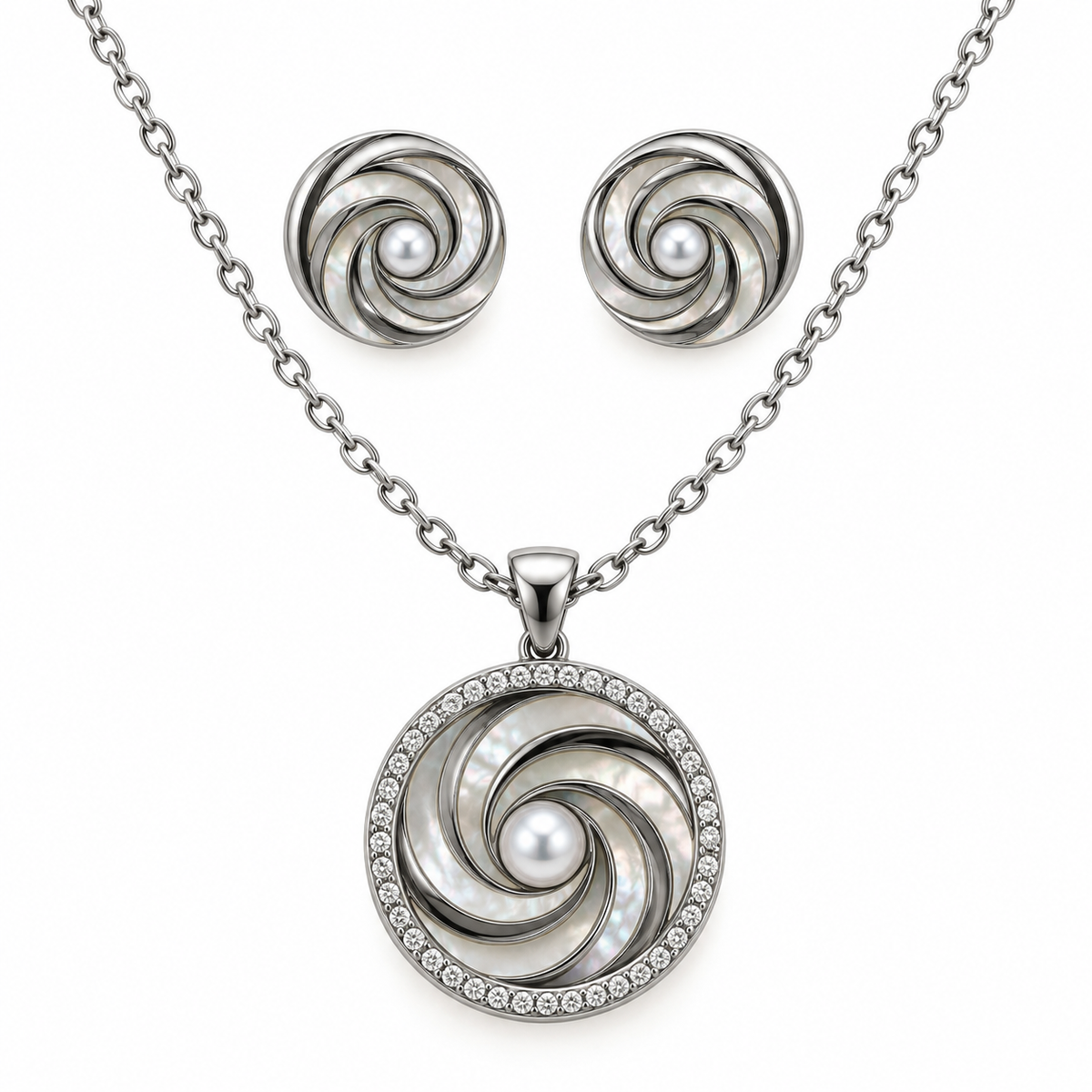 Silver Éclat Jewellery Set | Stainless Steel | JVNXII & CO.