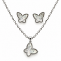 Luna Butterfly Jewellery Set | 18K Gold Plated Steel | JVNXII & CO.