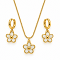 Daisy Belle Jewellery Set | 18K Gold Plated Steel | JVNXII & CO.