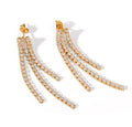 H&C Luxury Tennis Multi-layer Drop Earrings | 18K Gold Plated Stainless Steel | JVNXII & CO.