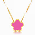 Blush Pink Flower Meadow Necklace | 18K Gold Plated Steel | JVNXII & CO.