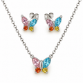 Rainbow Flutter Jewellery Set | 18K Gold Plated Steel | JVNXII & CO.