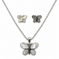 Silver Papillon Jewellery Set | Stainless Steel | JVNXII & CO.