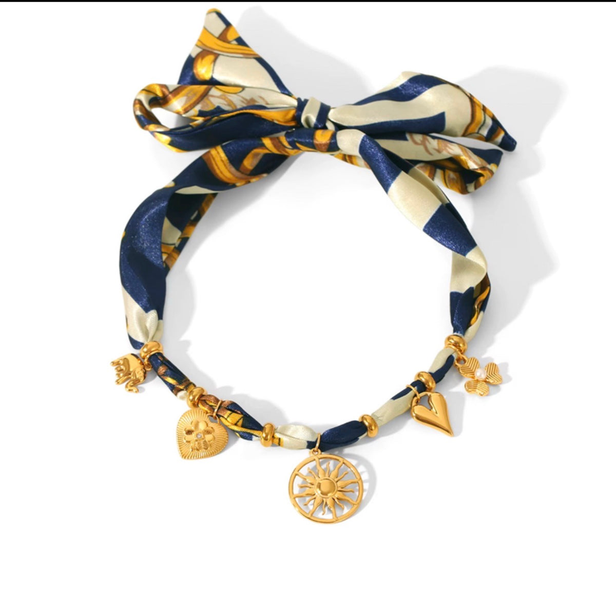 Multi-Charm Necklace/Bracelet Set | 18K Gold Plated Stainless Steel | JVNXII & CO.