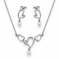 Pearl of My Heart Jewellery Set | 18K Gold Plated Steel | JVNXII & CO.