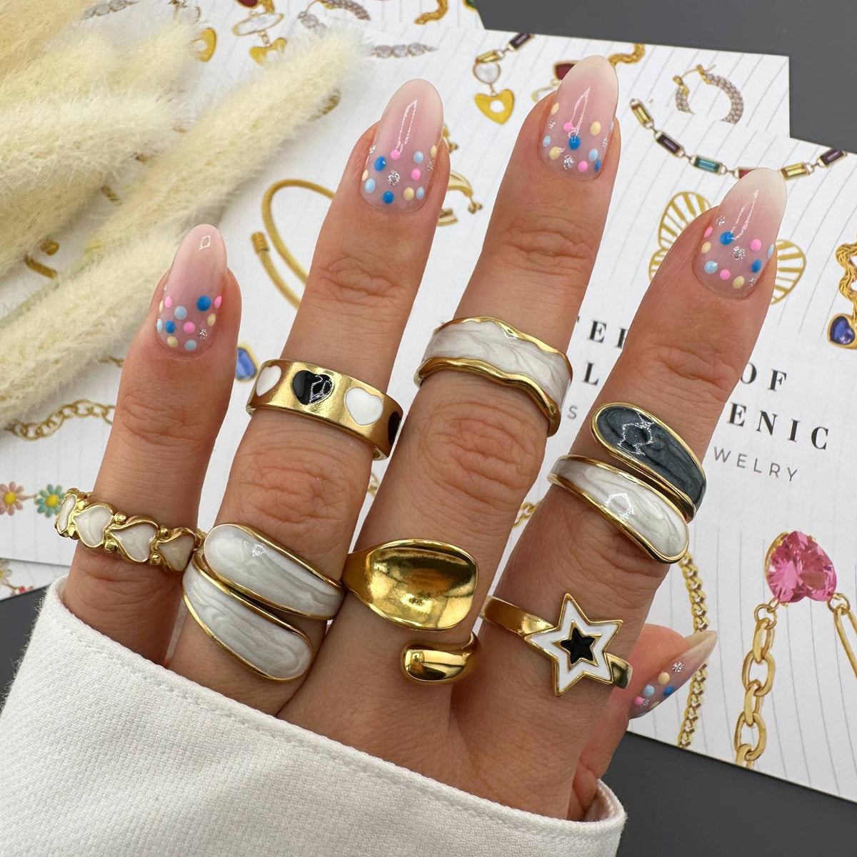 Aura Bypass Ring | 18K Gold Plated Stainless Steel | JVNXII & CO.