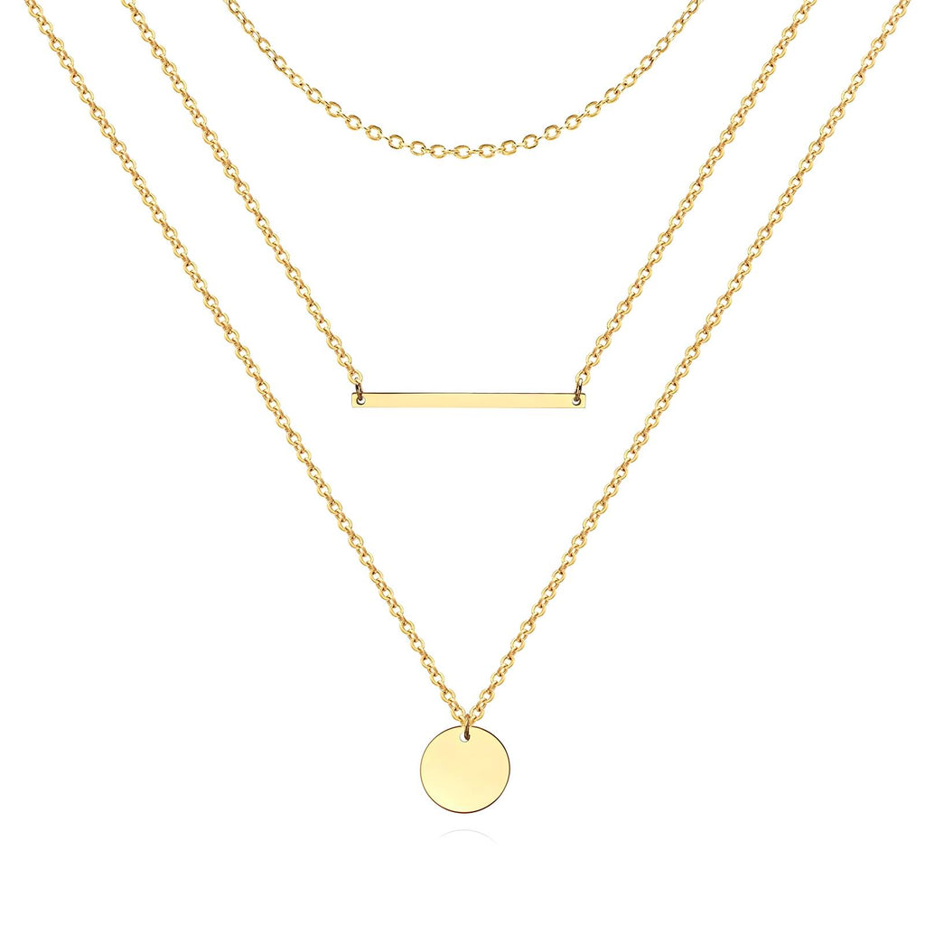Multi-Layered Necklace | 18K Gold Plated Steel | JVNXII & CO.