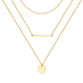 Multi-Layered Necklace | 18K Gold Plated Steel | JVNXII & CO.