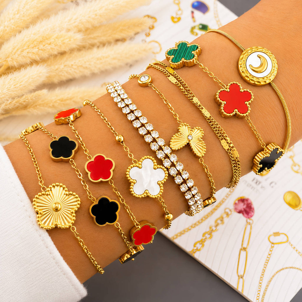 Tennis bracelet | 18K Gold Plated Steel | JVNXII & CO.