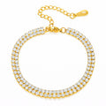 Tennis bracelet | 18K Gold Plated Steel | JVNXII & CO.