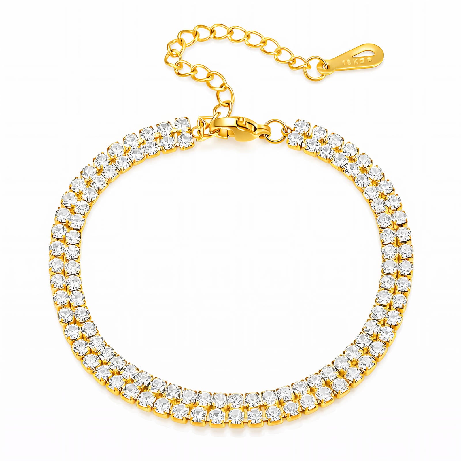 Tennis bracelet | 18K Gold Plated Steel | JVNXII & CO.