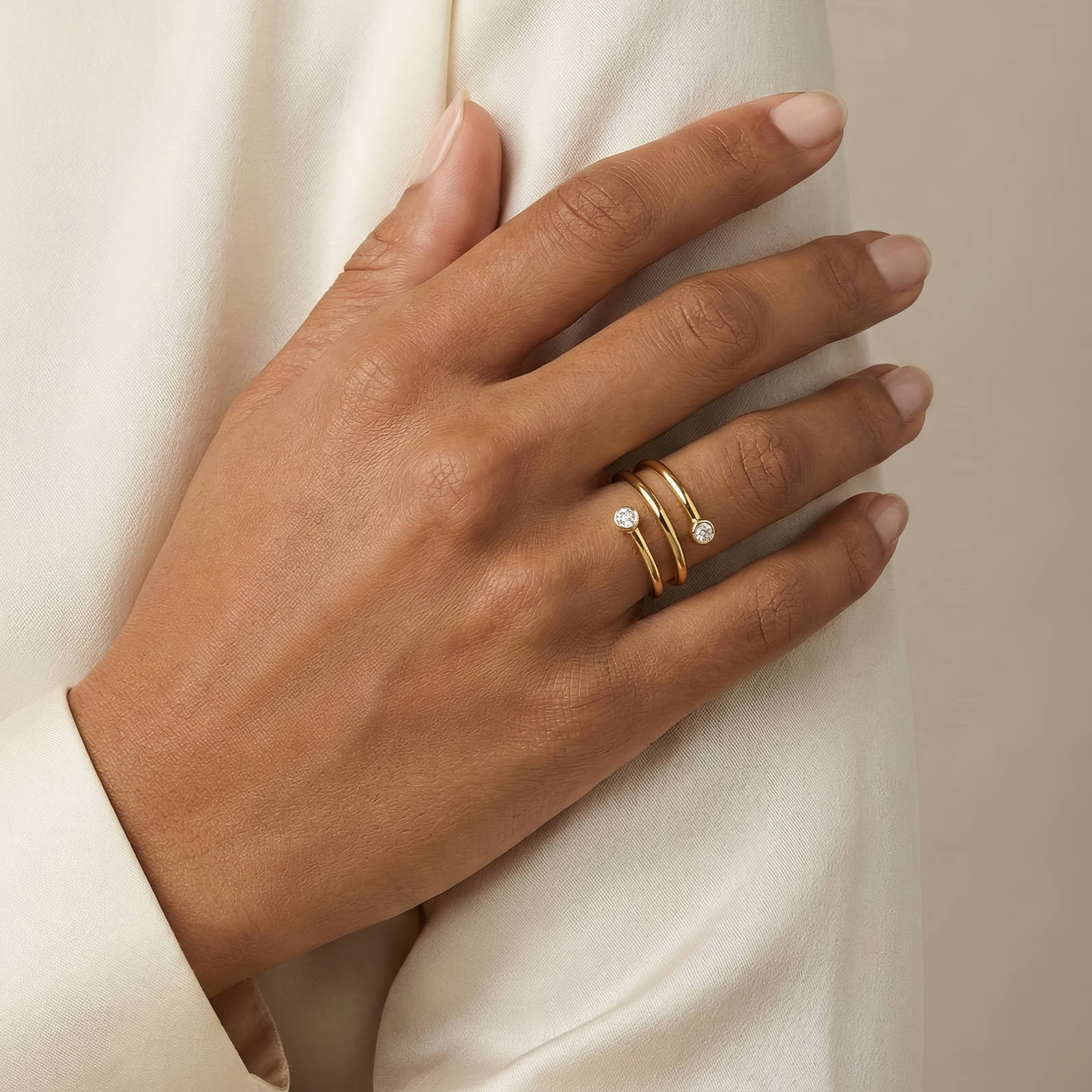 Spiral Finger Ring | 18K Gold Plated Steel | JVNXII & CO.