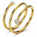 Spiral Finger Ring | 18K Gold Plated Steel | JVNXII & CO.