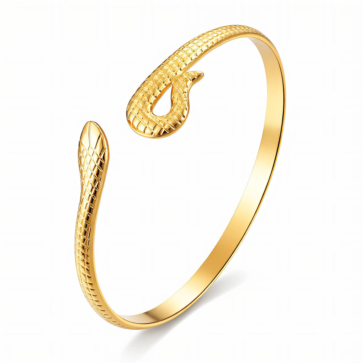 Snake Skin Bracelet | 18K Gold Plated Steel | JVNXII & CO.