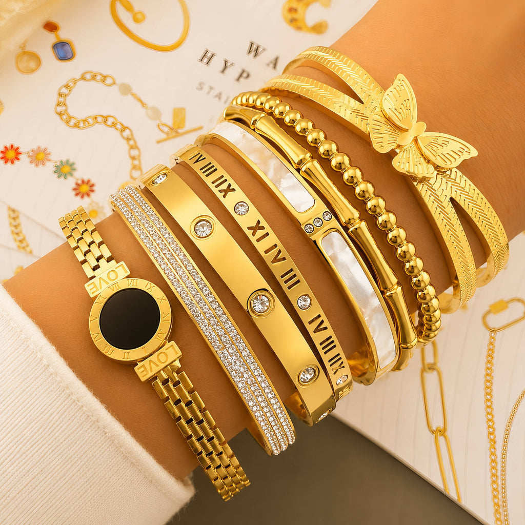 Chic bracelet | 18K Gold Plated Steel | JVNXII & CO.
