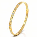 Roman Numerals Bracelet | 18K Gold Plated Steel | JVNXII & CO.