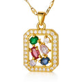 The Dynasty Octagon Necklace| 18K Gold Plated Steel | JVNXII & CO.