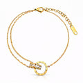 Empire Romain Numeral Chain Bracelet | 18K Gold Plated Stainless Steel | JVNXII & CO.