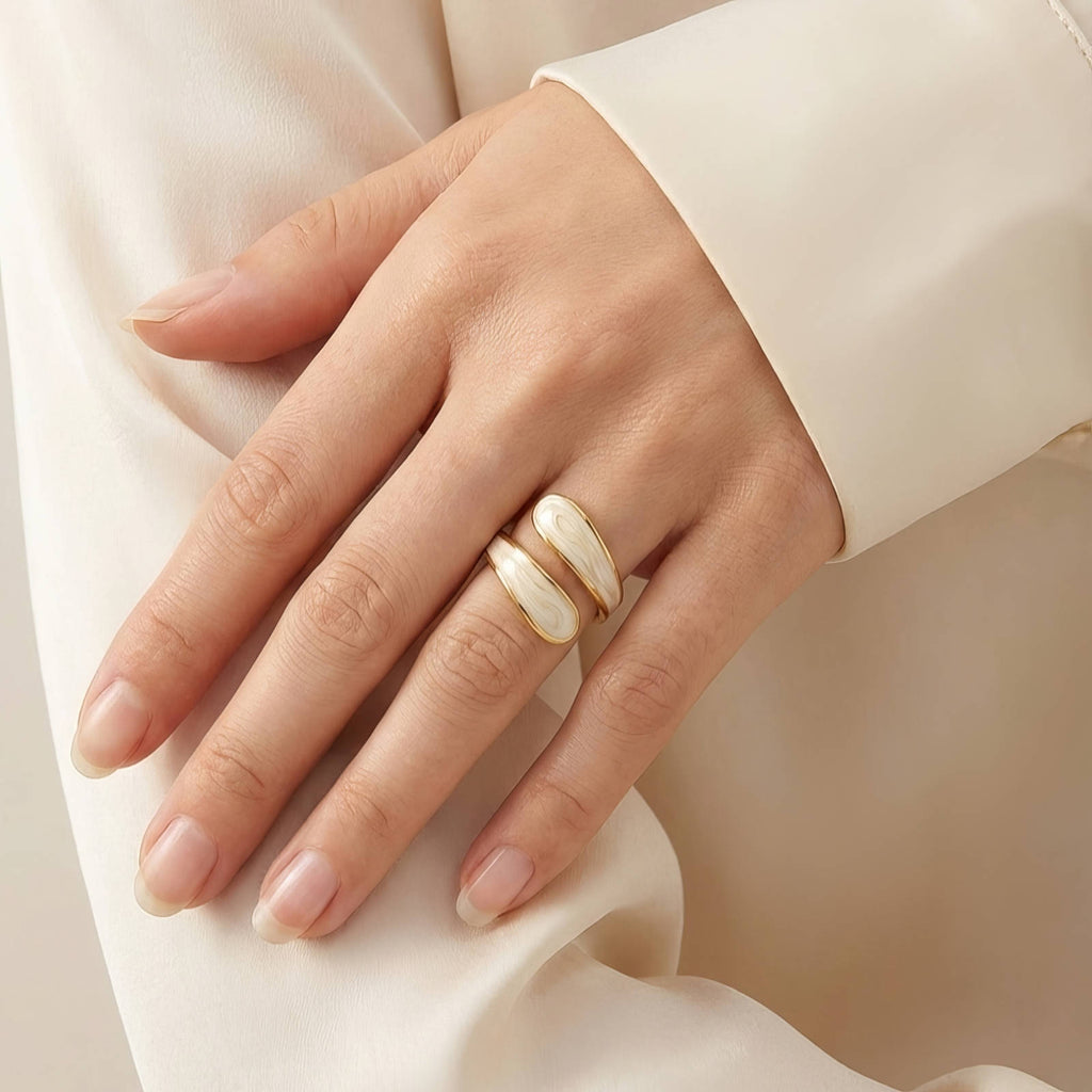 Aura Bypass Ring | 18K Gold Plated Stainless Steel | JVNXII & CO.