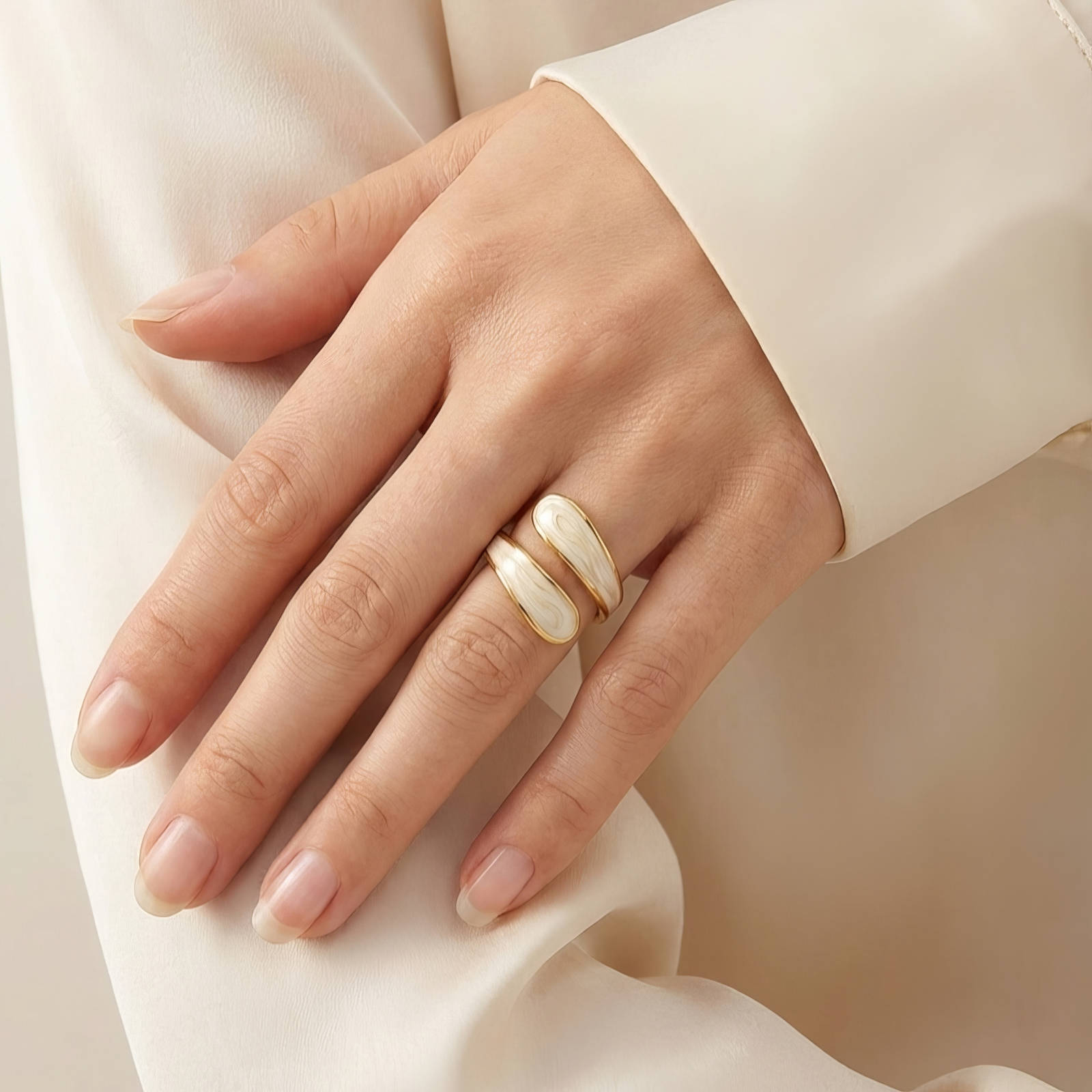 Aura Bypass Ring | 18K Gold Plated Stainless Steel | JVNXII & CO.