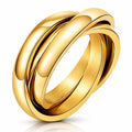 Classic Tri-Brand Ring | 18K PVD Gold Plated Stainless Steel | JVNXII & CO.