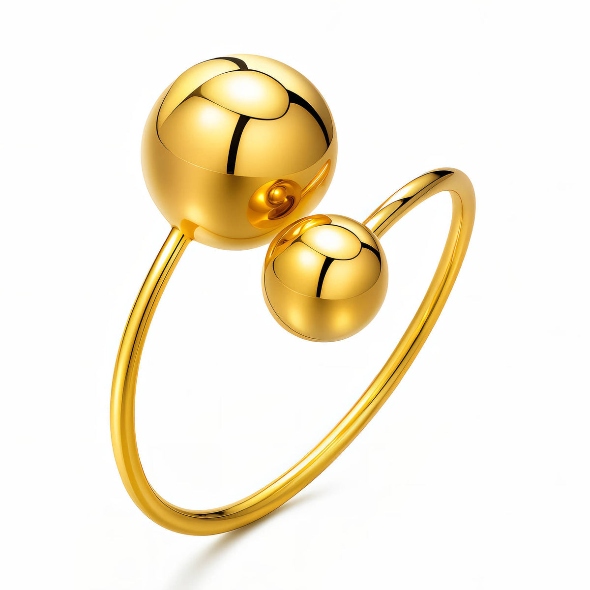 Golden Orbits Ring | 18K Gold Plated Steel | JVNXII & CO.