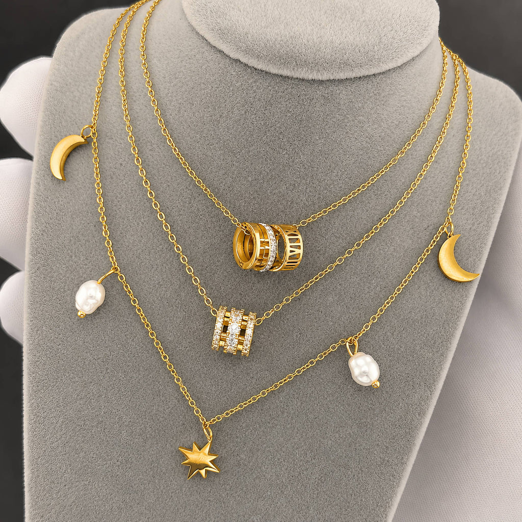 The Empire Roman Pendant | 18K Gold Plated Stainless Steel | JVNXII & CO.