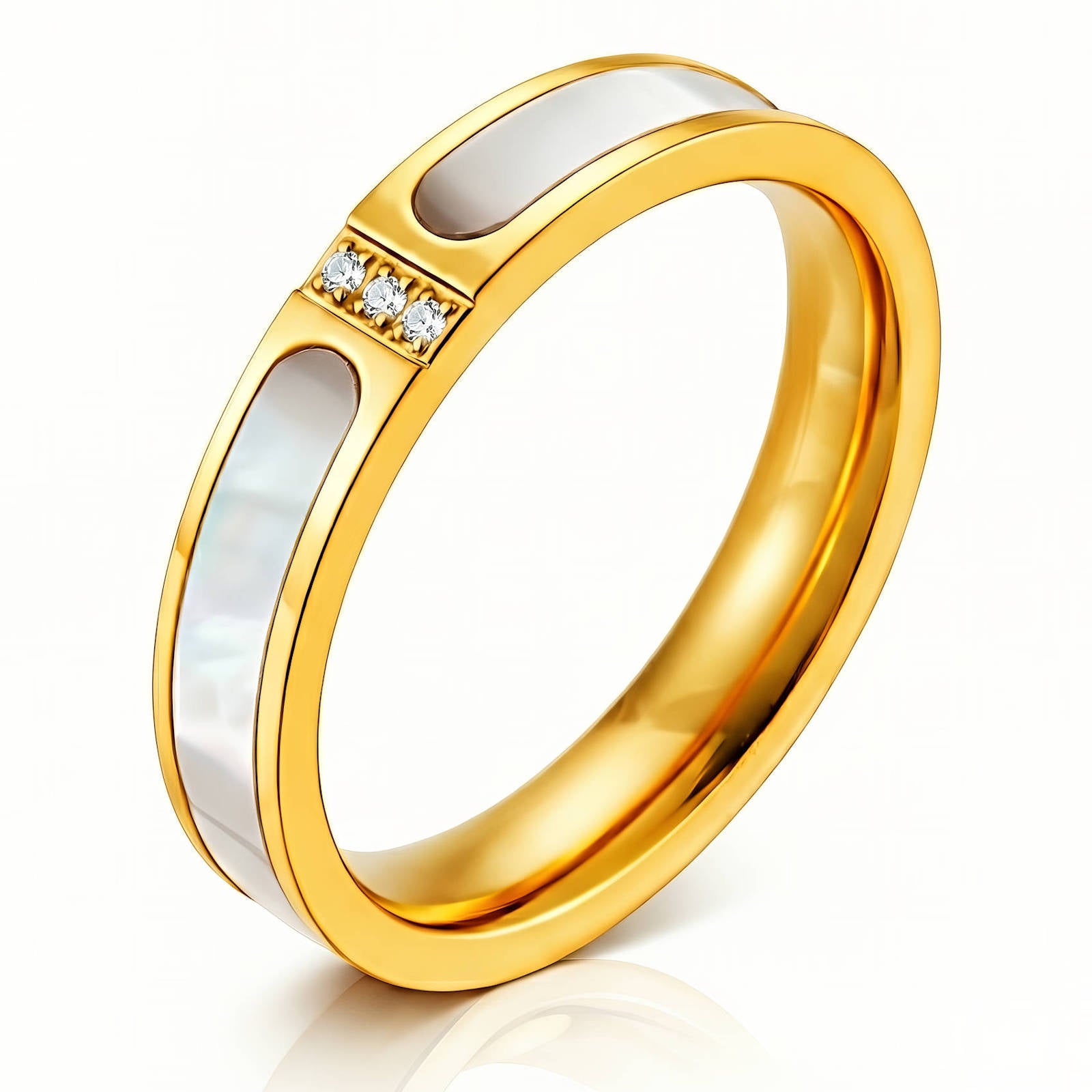 Lumi Pearl Band | 18K Gold Plated Stainless Steel | JVNXII & CO.