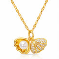 Sea Shell Necklace | 18K Gold Plated Steel | JVNXII & CO.