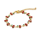 Cherry Multi-Chain Bracelet | 18K Gold Plated Stainless Steel | JVNXII & CO.