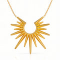 Sunburst Statement Necklace | 18K Gold Plated Steel | JVNXII & CO.