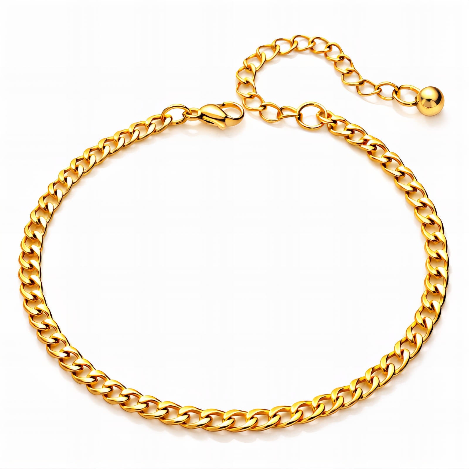 Anklet Chain | 18K Gold Plated Steel | JVNXII & CO.