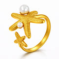Starfish Ring | 18K Gold Plated Steel | JVNXII & CO.