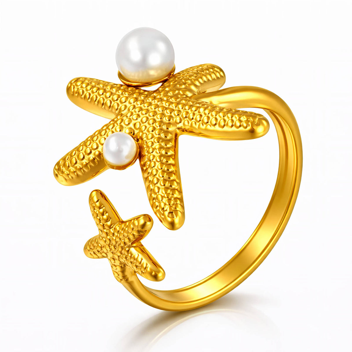 Starfish Ring | 18K Gold Plated Steel | JVNXII & CO.