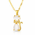Cat Necklace | 18K Gold Plated Steel | JVNXII & CO.