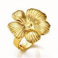 Flower Ring | 18K Gold Plated Steel | JVNXII & CO.