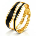 Gold-Toned Multi-Strand Cuff Bangle Bracelet | 18K Gold Plated Steel | JVNXII & CO.