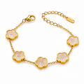 Bubble Pop Meadow Flower Bracelet | 18K Gold Plated Stainless Steel | JVNXII & CO.