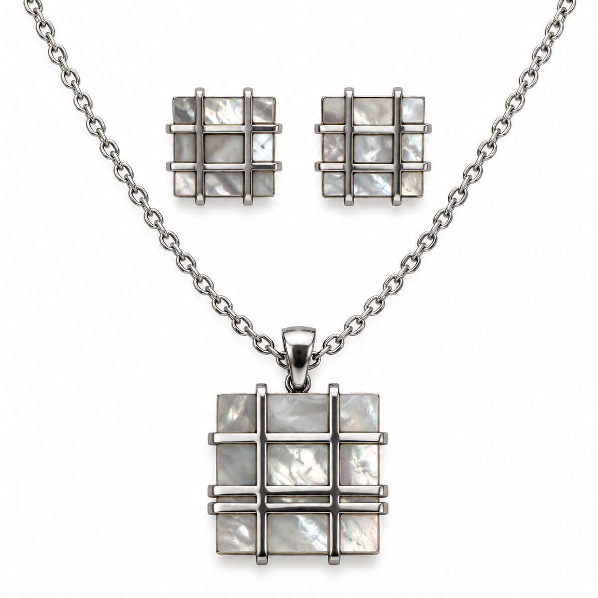Silver Lumière Jewellery Set | Stainless Steel | JVNXII & CO.