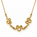 Serpentine Gold Necklace | 18K Gold Plated Steel | JVNXII & CO.