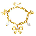 Bow Chain Bracelet | 18K Gold Plated Steel | JVNXII & CO.