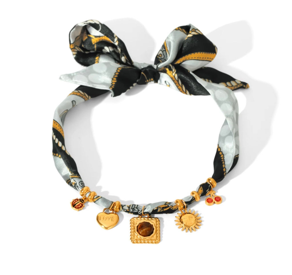 Multi-Charm Necklace/Bracelet Set | 18K Gold Plated Stainless Steel | JVNXII & CO.