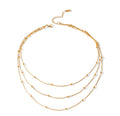 Dopamine Style Layer Chain Necklace | 18K Gold Plated Steel | JVNXII & CO.