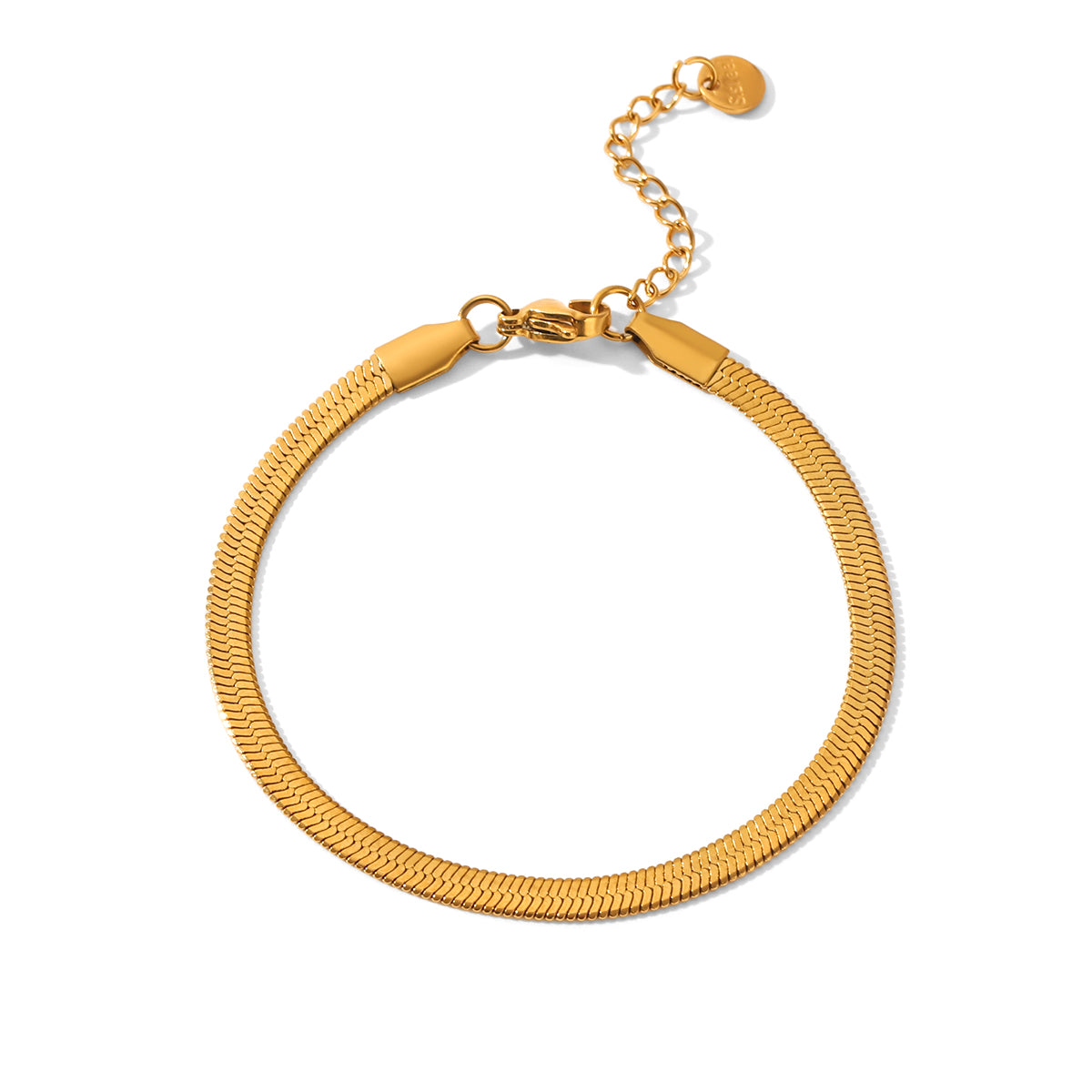 Trendy Snake Chain Bracelet | 18K Gold Plated Stainless Steel | JVNXII & CO.