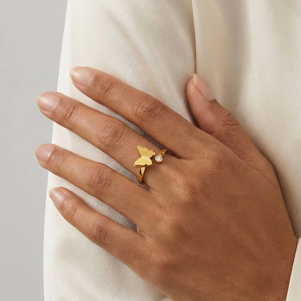Bow Ring | 18K Gold Plated Steel | JVNXII & Co.