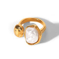 Magma Pearl Ring | 18K Gold Plated Stainless Steel | JVNXII & CO.
