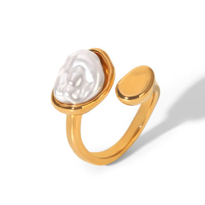 Aurelia Cuff Ring | 18K Gold Plated Stainless Steel | JVNXII & CO.